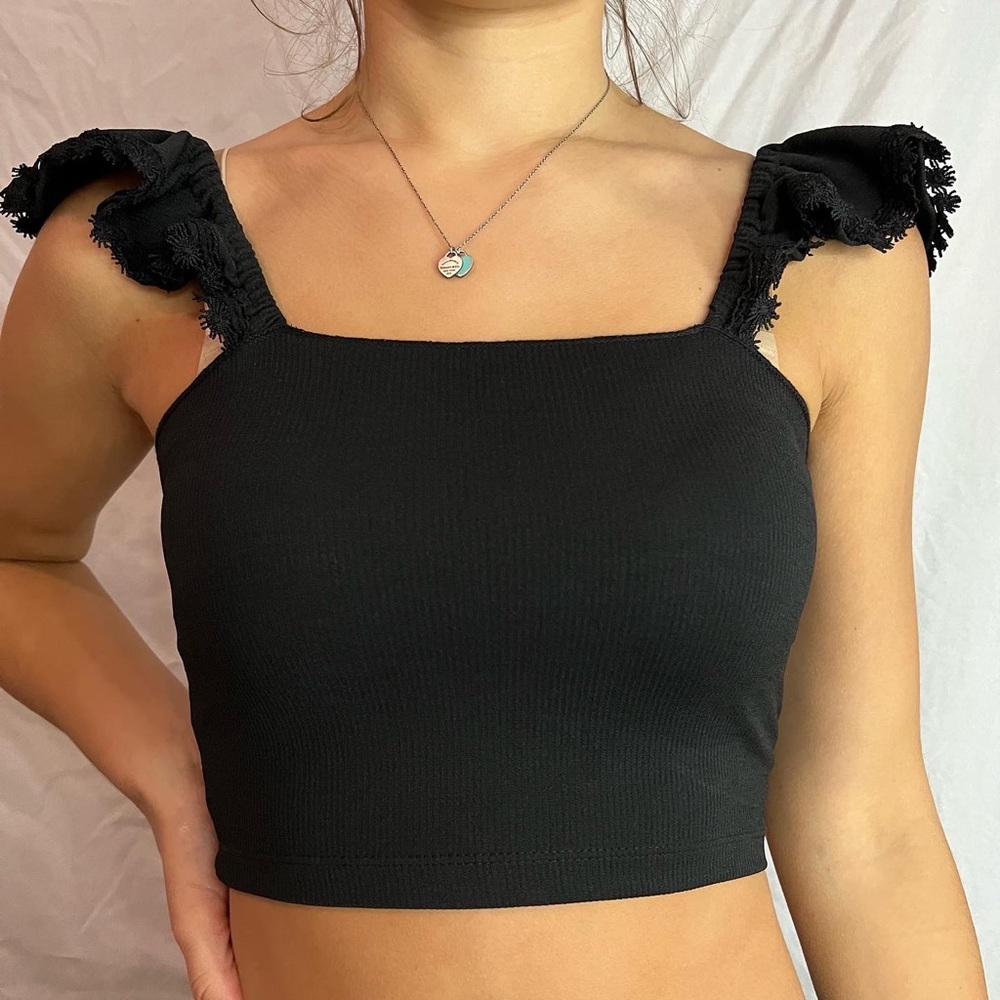 Black tank top
